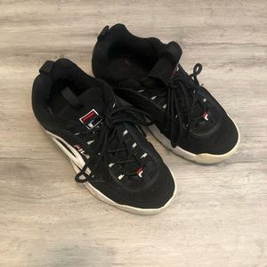 Women’s Fula Black Tennis Shoes Size 7